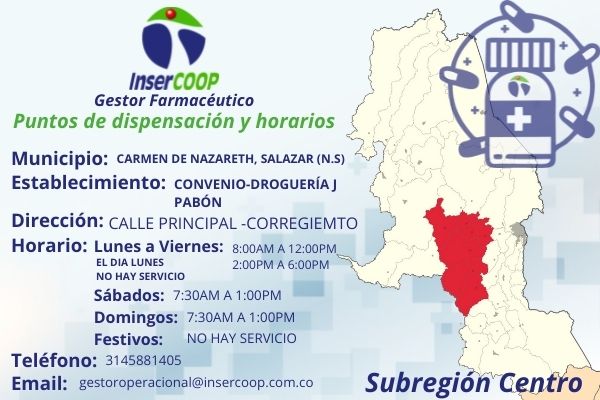 Convenio Drogueria Inercoop Carmen de Nazareth Salazar