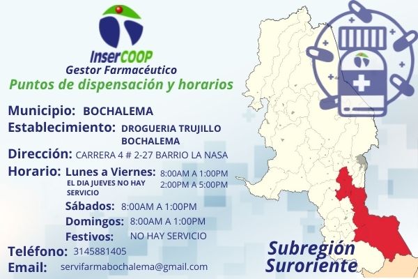 Convenio Drogueria Inercoop Bochalema