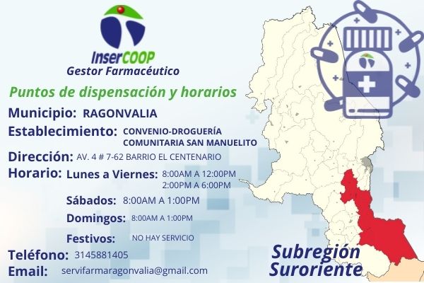 Convenio Drogueria Inercoop Ragonvalia